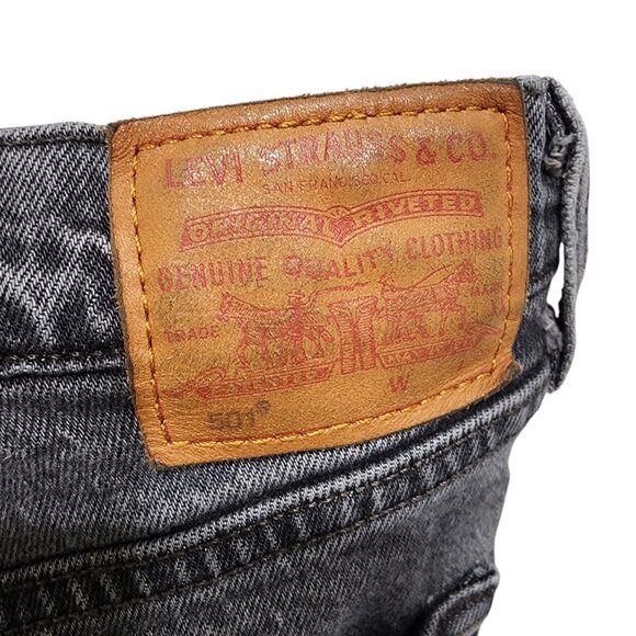 Levi's 502 Premium Women's Gray Straight Fit Jeans W31 L30 Stretch Denim - Picture 11 of 16